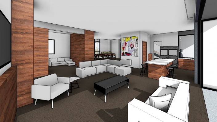 Bay Island Residence Concept Interior 3D Render