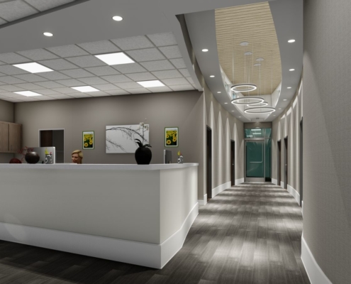 Mancoll Cosmetic and Plastic Surgery hallway concept 2