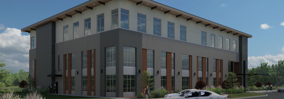 IONIC Architectural rendering for Stafford medical office building